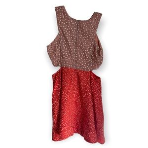 Lucca Couture Pattern-Mix Women’s Cutout Dress | Size M